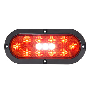 Luz LED Ovalada de 6 Pulgadas para Parada/Trasera/Direccional y Reversa, Montaje Superficial, Lámpara Trasera para Camión/Remolque, DOT/SAE/FMVSS108 - Product Image 3