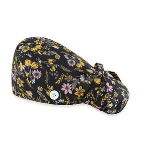 Cappelli Chirurgici Plus Size con Coda di Cavallo, Personalizzabili con Logo, Riutilizzabili per Infermieri e Medici, con Nastri e Bottoni, Berretto Chirurgico Invernale - Product Image 4