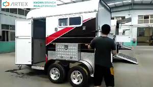 2024 nouveauté en acier galvanisé 2 remorques de transporteur de chevaux avec logements remorque de flotteurs de chevaux à <span class=keywords><strong>vendre</strong></span> en Australie - Product Image 6