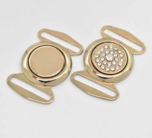 Hebilla de conexión de cinturón decorativo para mujer, hebilla de cierre de conectores de forma redonda de 20mm 25mm 40cm - Product Image 5