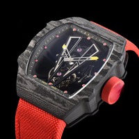 Reloj de Pulsera de Buceo Unisex de Alta Gama 2703, Fibra de Carbono, Cristal de Zafiro, Movimiento Mecánico Automático, Alta Calidad