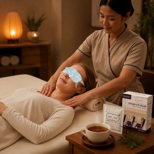 Nueva Máscara Ocular Calefactora Portátil, Compresa de Vapor Autocalentable, para Viajes, Yoga, Spa, Relajación Ocular, OEM - Product Image 5