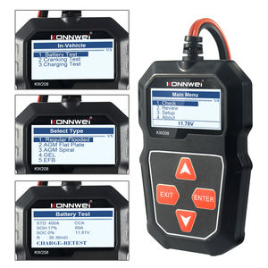 스마트 개인 자동차 배터리 테스터 Konnwei KW208 12v 자동차 라이트 트럭 SUV 리드 산성 디지털 배터리 진단 도구 vs BA108 AE300 - Product Image 3