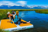 Énorme plateforme flottante gonflable pliable et flottante pour lac et mer