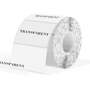 Customized Transparent <b>Sticker</b> Packaging Label Identification Tag Direct Thermal Barcode Shipping Mailing Roll Adhesive clear - Product Image 1