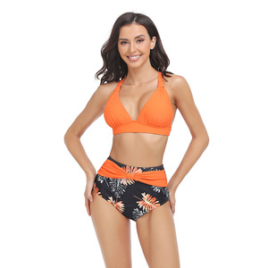 Oem Odm Lady Printing Deep Diving Swim Sexy Girls Xxx Ensemble de maillots de bain deux pièces pour femmes Mens Bikini Briefs - Product Image 5