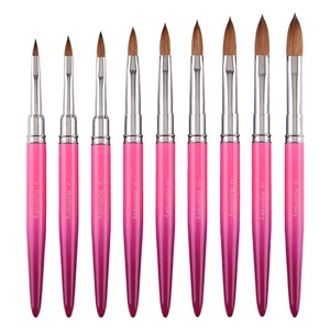 30%Kolinsky Acrylic Nail <b>Brush</b> 16 for Art <b>Brush</b> Metal Holder Factory Custom Nail Art Supplier - Product Image 1