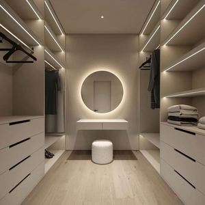 Armoire murale de haute qualité YALIG pour vestiaire, style italien moderne, sur mesure, dressing - Product Image 1