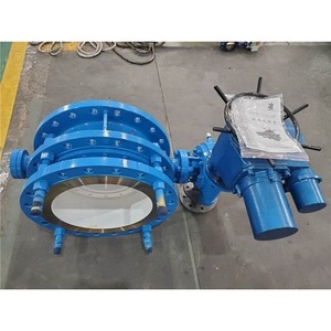 Válvula de Mariposa Telescópica Turbina SD943H 25C DN800 de Acero Fundido con Brida, Eléctrica y Manual de Doble Uso - Product Image 3