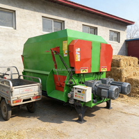 Mélangeur d'aliments pour animaux agricoles à double axe, grande capacité, pour paille et ensilage, à usage sec et humide, pour bovins et ovins