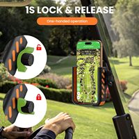 Support magnétique pour téléphone de voiturette de golf, fixation magnétique sécurisée N52, ajustement universel, compatible avec bureau et surfaces métalliques