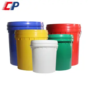 Wholesale Food Grade Material Pet Food Storage Barrel Plastic Pail Bucket With Thick Bottom