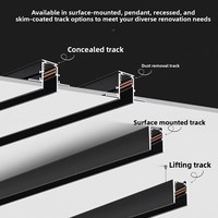 Éclairage sur rail magnétique, design industriel, COB dimmable, garantie 3 ans, pour maisons, salons, hôtels