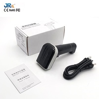 Escáner de Código de Barras Bluetooth Serie JR 835 con Base, Luz Blanca de Alta Visibilidad, Lector Inalámbrico de Larga Distancia 2.4G, Centro de Clasificación