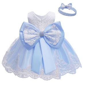 Robe d'été pour bébé fille Maxfree, mignonne, princesse, sans manches, en coton, imprimé floral, avec nœud, tissu tissé - Product Image 4