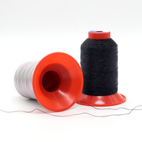 Hilo de Coser HONGQIAO de Poliéster 100% Conductivo Continuo, Teñido, 40S/2 Tex30 Tkt100, de Alta Calidad para Textiles Funcionales Especiales