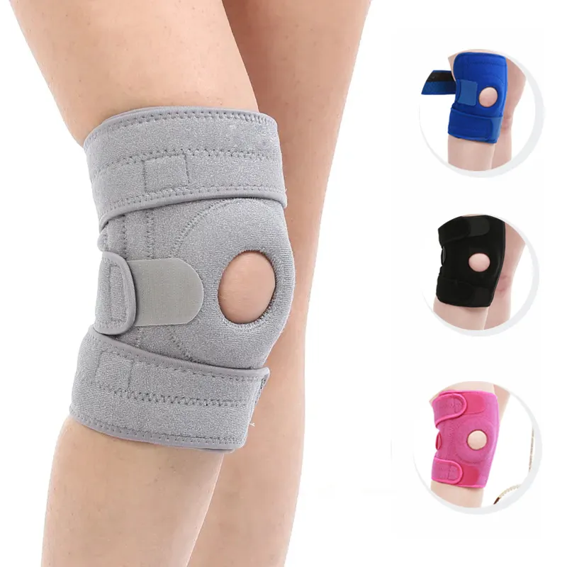 Knee Pads Brace Elastic Adjustable Support Patella for Sports Volleyball Dance Bike Compression Cycling Breathable Protection