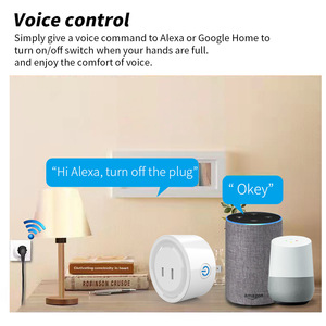 <span class=keywords><strong>Prise</strong></span> intelligente Tuya Wi-Fi Cozylife avec <span class=keywords><strong>prise</strong></span> standard <span class=keywords><strong>japonaise</strong></span>, commande vocale et minuterie, plastique, 2 prises, IP20, 10A - Product Image 3