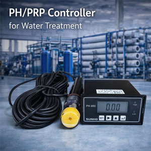 Online industriële pH-<span class=keywords><strong>meter</strong></span> ORP-<span class=keywords><strong>meter</strong></span> waterkwaliteitsanalysator met 1 jaar garantie, 0,1 pH nauwkeurigheid SUNHO PH850 PH750 - Product Image 1