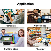 Ordinateurs de bureau tout en un systèmes de point de vente d'ordinateur à écran tactile à vendre machine de point de vente android