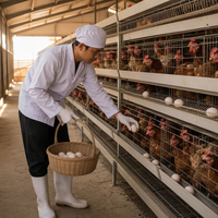 Cage de poulailler pour poules pondeuses de type A, pour l'élevage avicole, la reproduction et l'élevage de poulets de chair