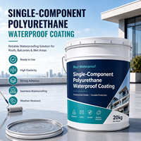 Revêtement imperméable en polyuréthane monocomposant, membrane liquide imperméable en PU pour toit, salle de bain, sous-sol, béton