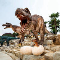 Le parc à thème Jurassic du fournisseur établi Animatronic Dinosaurs Models Animated Metal Figures for Public Playhouse Garden