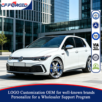 Jantes en alliage forgé monobloc chromées noires de haute qualité personnalisées de 18, 19 et 20 pouces 5x112 pour VW Golf R Mk8 GTI Hatchback