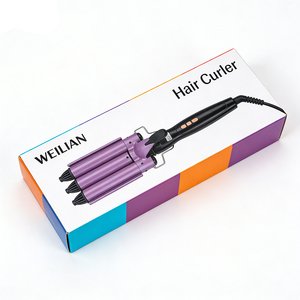 Rizador de Pelo de 3 Barriles con Múltiples Tamaños 22/25/28/32MM, Digital, 120-200°C, 50-125W, Doble Voltaje, Ondulador WLX-941 con Temperatura Digital A - Product Image 3