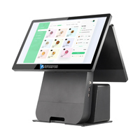 Terminal de point de vente tactile Windows avec base en aluminium, 4 Go de RAM, machine de point de vente Windows