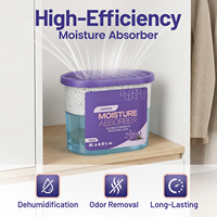 Boîte déshumidificatrice absorbante d'humidité à la lavande OEM ODM personnalisée 500ML Double Force Anti-fuite pour Placard et Armoire Vente en Gros