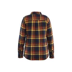 BLAKLADER - 321811685986XL Camisa de franela Mujer Rojo/Azul marino oscuro-EAN 7330509907696 CAMISAS DE TRABAJO - Product Image 2