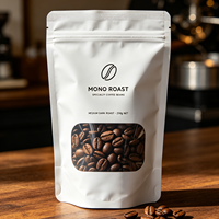 Sacs d'emballage personnalisés pour torréfacteurs de café – Sachets à fond plat avec fermeture éclair et valve unidirectionnelle