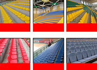 Nouveau Prix d'Usine Chaise de Stade Tribune Siège de Bleacher Sans Dossier