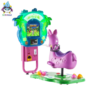 Nueva máquina de paseo para niños de interior con monedas para atracciones con videojuegos interactivos en 3D - Product Image 1