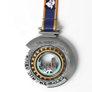 Medalla deportiva de aleación de zinc dorado al por mayor con la mejor calidad, trofeo de fiesta, medalla de metal 3D personalizada en blanco - Product Image 3