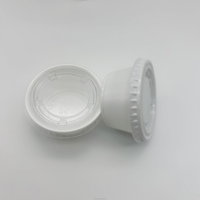 Gobelets en plastique pour shots de gelée de 2 oz avec couvercles, petits gobelets à portion, gobelets à condiments jetables transparents, mini-gobelets de 0,5 oz à 5,5 oz