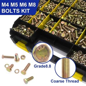 1378Pcs Zinc Plated Hex Bolt Nut Screw Set Combination Kit Standard Grade A Sports Equipment Use - Product Image 3