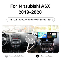 ZWNAV Doppio Schermo 9.1" per Mitsubishi ASX 2013-2020, Lettore DVD Android 15 per Auto, Radio, CarPlay Wireless, GPS, Navigatore, Unità Multimediale