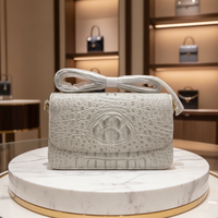 Sac bandoulière en cuir de crocodile avec poignée supérieure, sac de travail, sac de soirée, sac bandoulière pour femme en cuir de crocodile