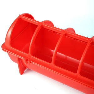 50 pièces/lot Mangeoire à double rangée de 50 cm à 28 trous <span class=keywords><strong>pour</strong></span> poulets, pigeons, cailles et poussins – Abreuvoir long <span class=keywords><strong>pour</strong></span> élevage avicole - Product Image 4