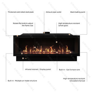 CRUCERO 1828x380x720mm 72 pulgadas Custom <span class=keywords><strong>TV</strong></span> Chimenea <span class=keywords><strong>Soporte</strong></span> de <span class=keywords><strong>TV</strong></span> <span class=keywords><strong>Mesa</strong></span> de centro Insertar Chimenea de gas de vidrio - Product Image 5