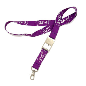 2026 High Quality Nylon Badge ID Card Holder Neck Business Promotional Lanyard Bottle Opener Sublimation Blank Custom Colors