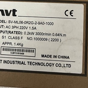 Moteur servo Invt Sv-Ml06-0r4g-2-9a0-1000 0.4Kw 220V 3Ph Ip65 Fabriqué en Chine - Product Image 3
