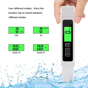0-9990 पीपीएम टीडीएस परीक्षक 3 इन1 उपकरण उच्च गुणवत्ता ईसी मीटर - Product Image 5
