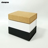 Chengruo Embossed Recycled Paper Rigid Boxes with Ribbon for Perfume & Cosmetic Packaging-Customizable Size 23x17x7cm