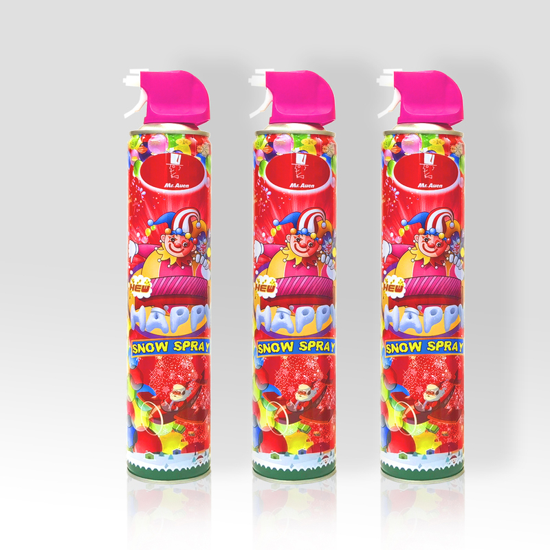 Colorful Outdoor Foam Snow Spray for