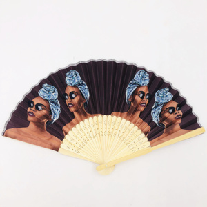 Elegante Abanico de Encaje con Mango de Madera, Estilo Bohemio, Accesorio de Boda, Esencial para Ceremonias al Aire Libre, Accesorio para Fotos - Product Image 3