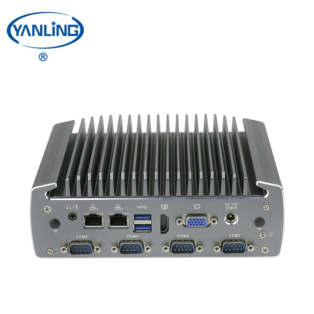 Yanling 706P New Industrial Computer Embedded Core I5 7360U Mute Windows 10 Dust-proof SSD DDR4 Quad Core Processor