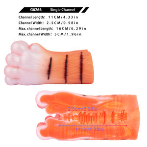 Masturbador masculino de pata de tigre de fantasía con exterior peludo y túnel de silicona realista juguete de un solo canal de tacto suave para juego en solitario - Product Image 6